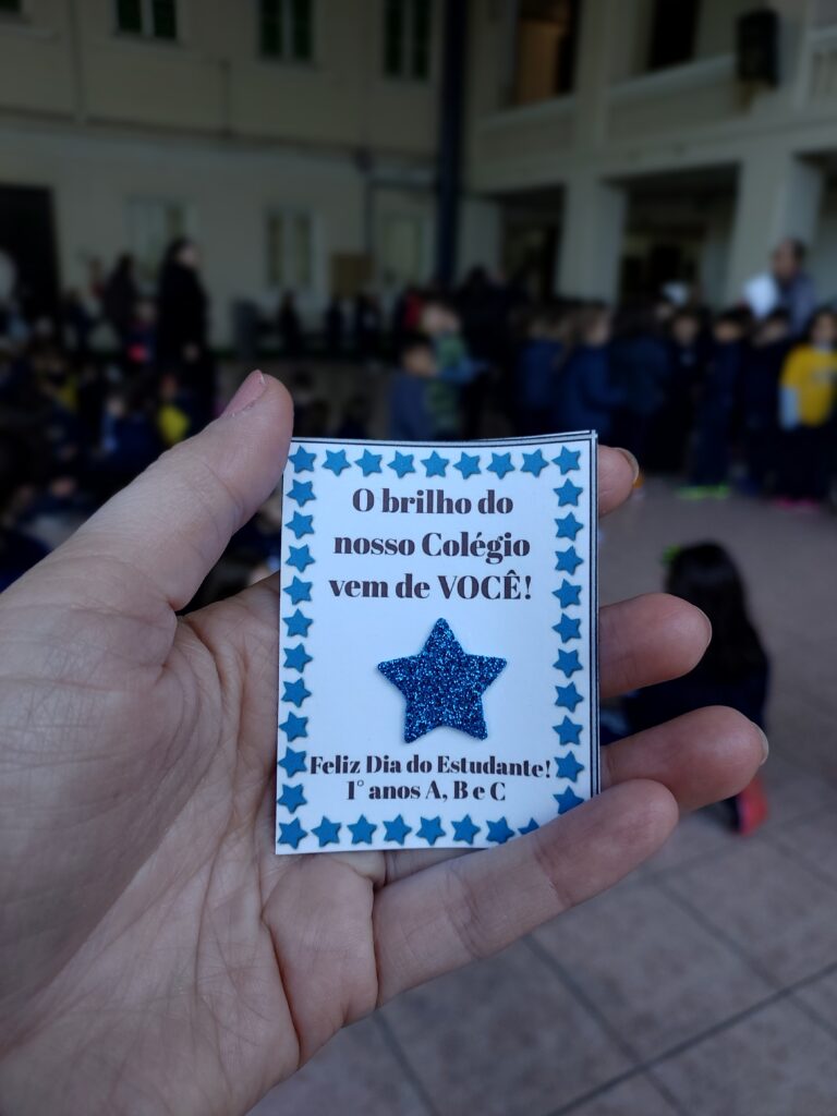 Momento Cívico em referência ao Dia do Estudante e a Santa Clara