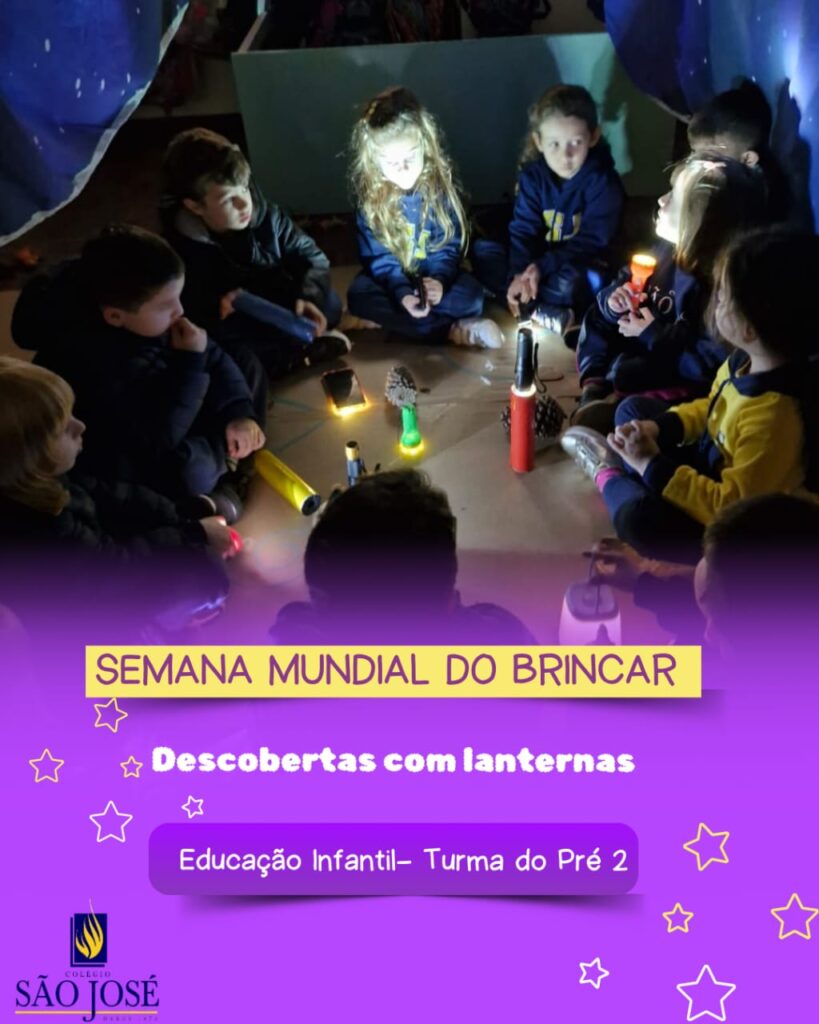 “Descobertas com lanternas na cabana” – Turma do Pré 2
