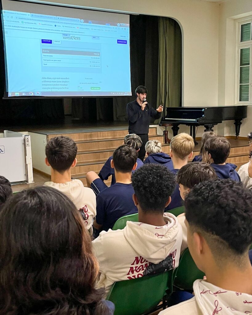 Palestra sobre Investimento Financeiro – 9°s anos