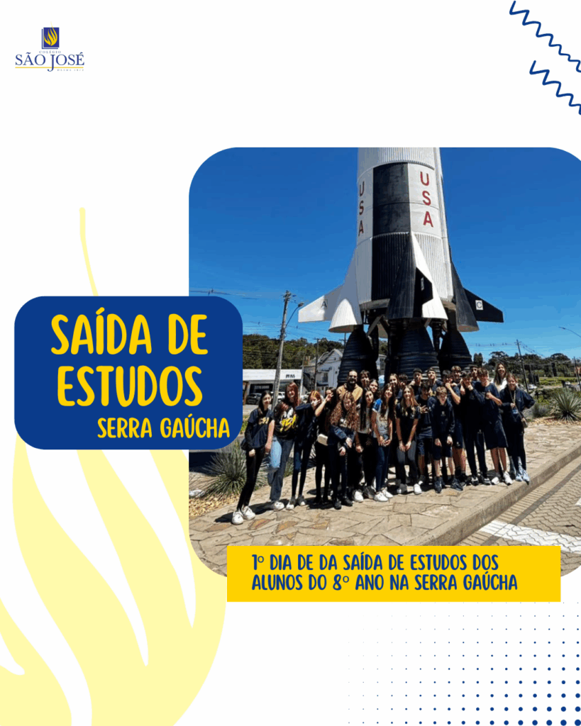 Primeiro dia de Saída de Estudos para a Serra Gaúcha – 8° ano