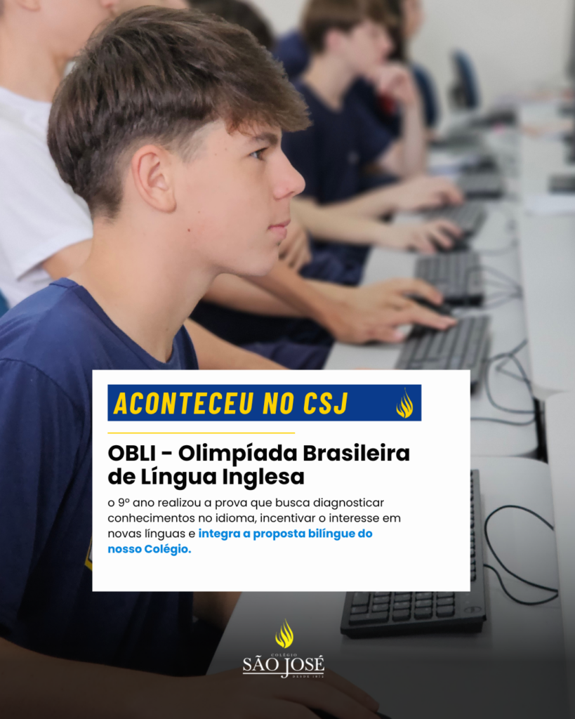 Olimpíada Brasileira de Língua Inglesa – 9º ano