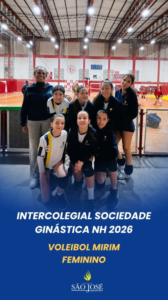 Voleibol Mirim Feminino representou o Colégio no Intercolegial da Sociedade Ginástica NH