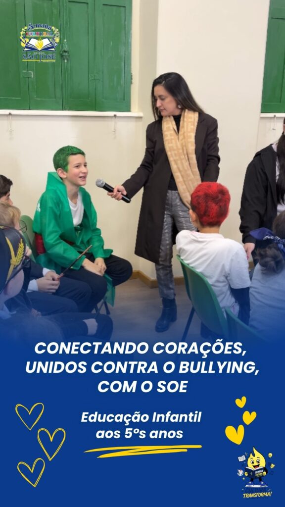 Projeto Conectando Corações, Unidos Contra o Bullying, com a Psicóloga Escolar Jéssica| Educação Infantil ao 5º ano