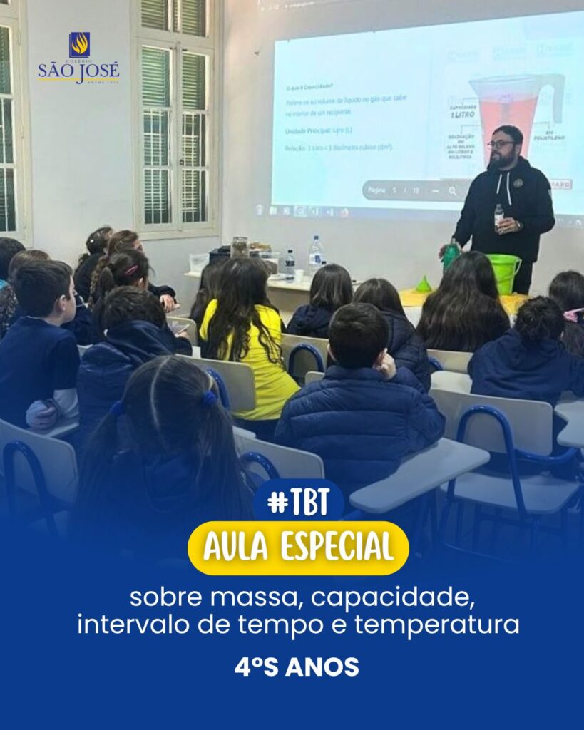 TBT aula especial sobre massa, capacidade, intervalo de tempo e temperatura| 4°s anos